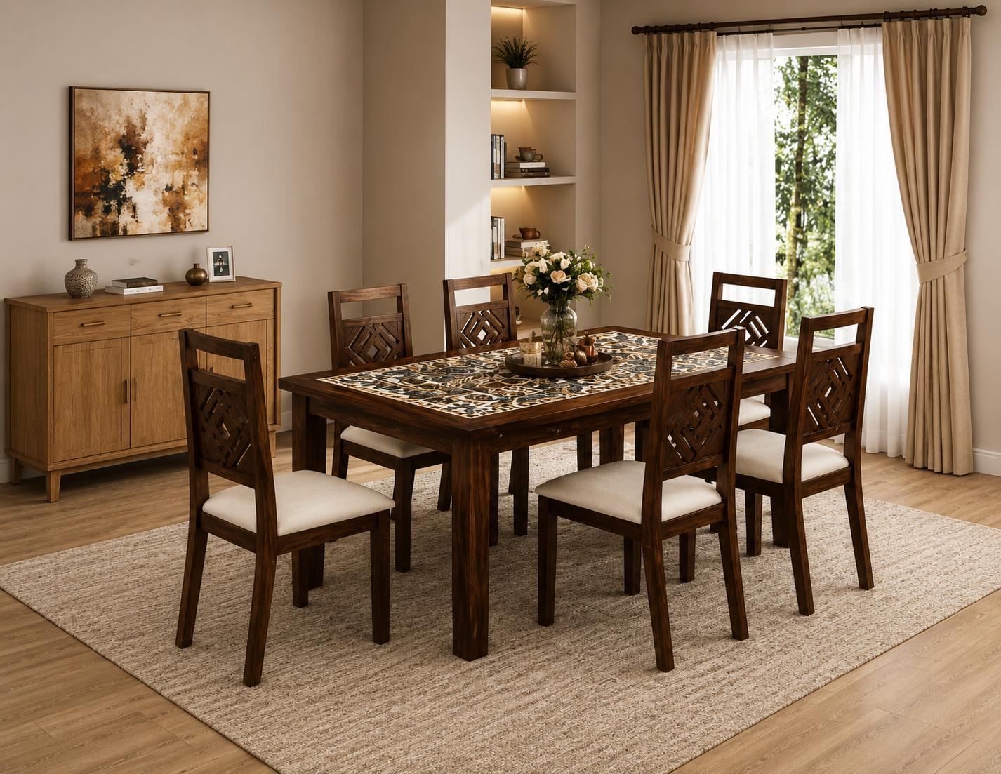 Industrial 6-Seater Dining